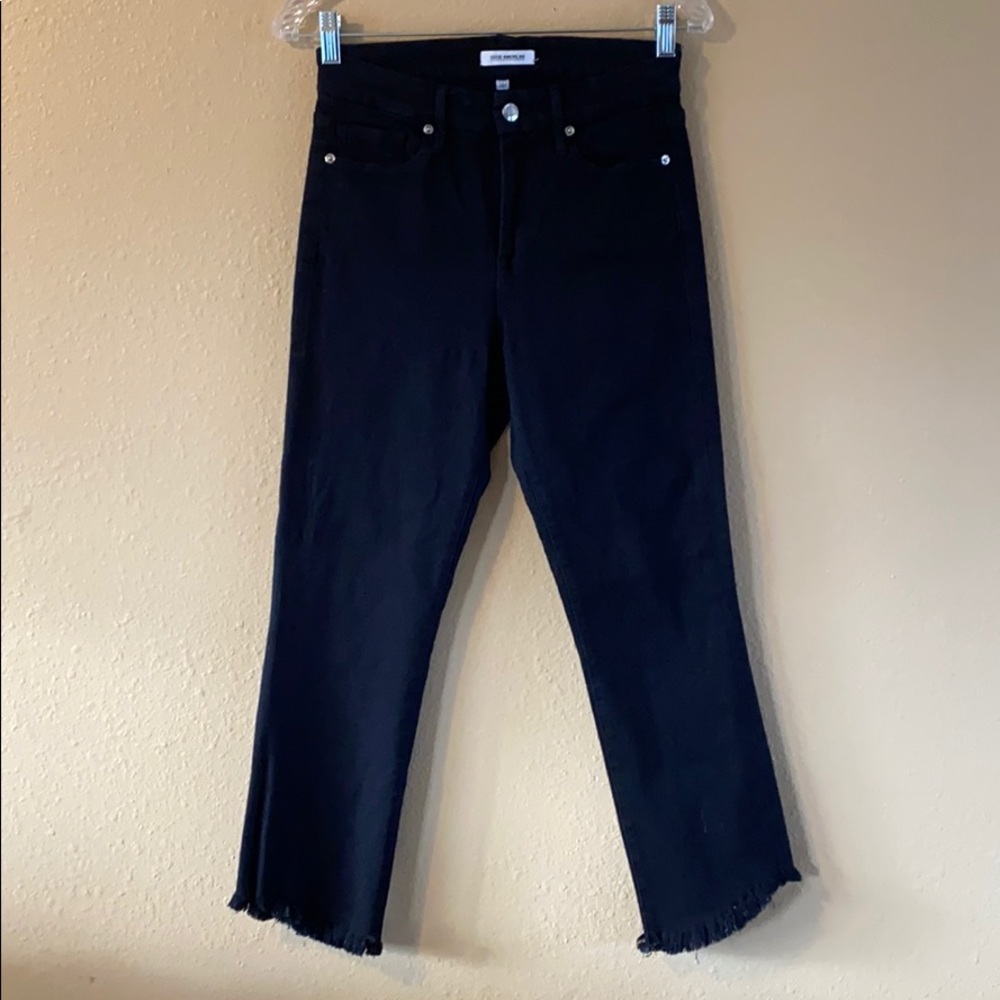 GOOD AMERICAN Fray Hem Ankle Jean High Rise 6